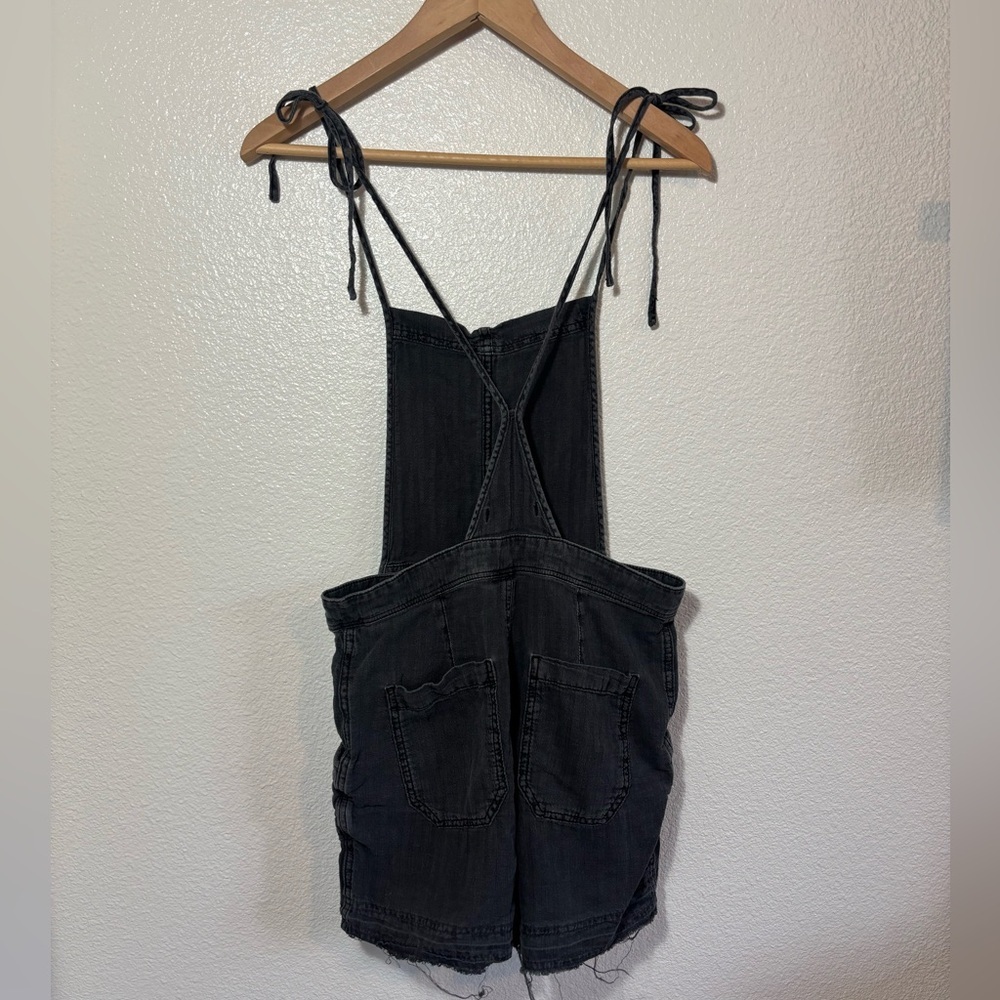 Free People Natural Sights Overall Shorts Size XS Linen Cotton Blend | summer - Picture 3 of 7